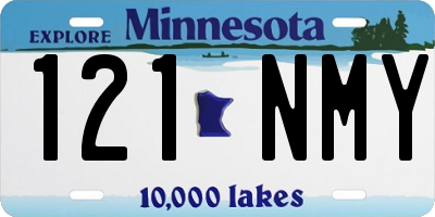 MN license plate 121NMY