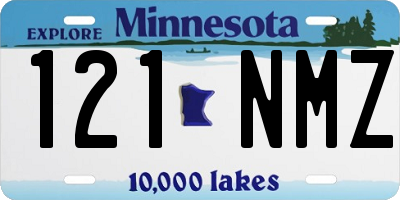 MN license plate 121NMZ