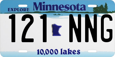 MN license plate 121NNG