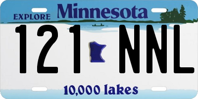 MN license plate 121NNL
