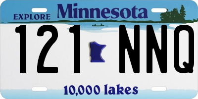 MN license plate 121NNQ