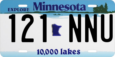 MN license plate 121NNU