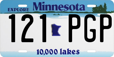 MN license plate 121PGP
