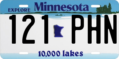 MN license plate 121PHN