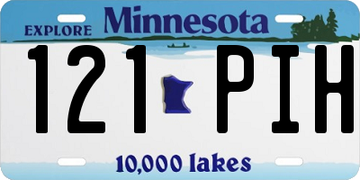 MN license plate 121PIH