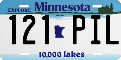 MN license plate 121PIL