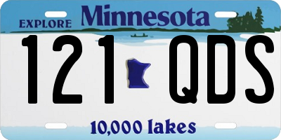 MN license plate 121QDS