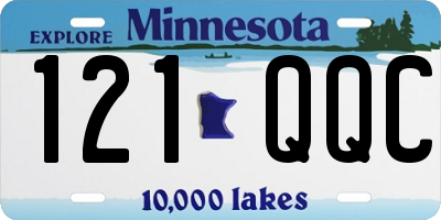 MN license plate 121QQC