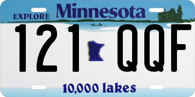 MN license plate 121QQF