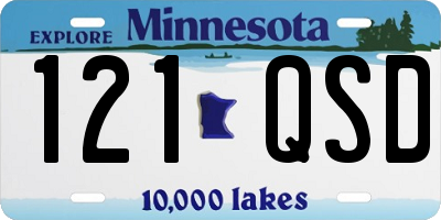 MN license plate 121QSD