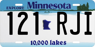 MN license plate 121RJI