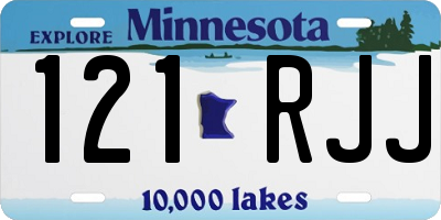 MN license plate 121RJJ