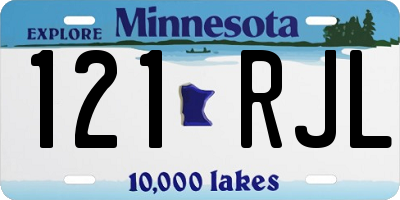 MN license plate 121RJL