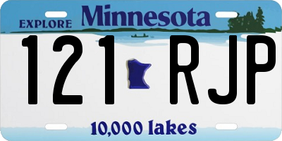 MN license plate 121RJP