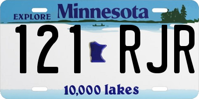 MN license plate 121RJR