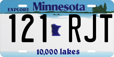 MN license plate 121RJT