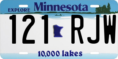 MN license plate 121RJW