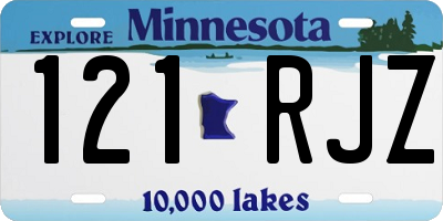 MN license plate 121RJZ
