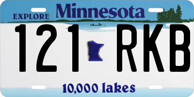 MN license plate 121RKB