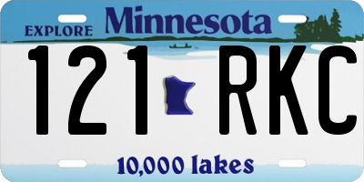 MN license plate 121RKC