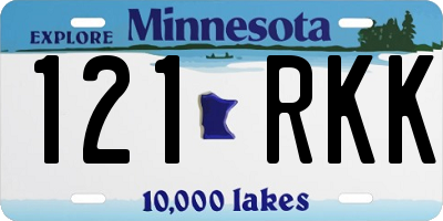 MN license plate 121RKK