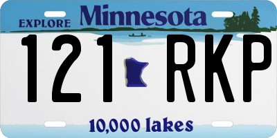 MN license plate 121RKP