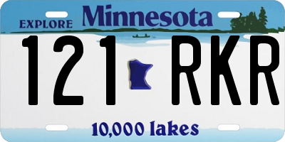 MN license plate 121RKR