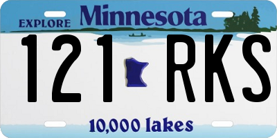 MN license plate 121RKS