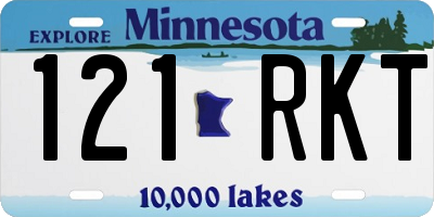 MN license plate 121RKT