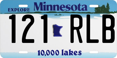 MN license plate 121RLB