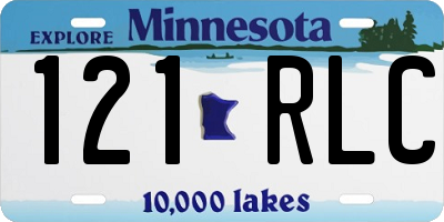 MN license plate 121RLC