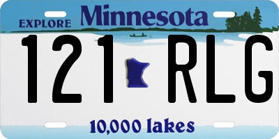 MN license plate 121RLG