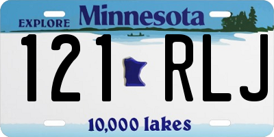 MN license plate 121RLJ