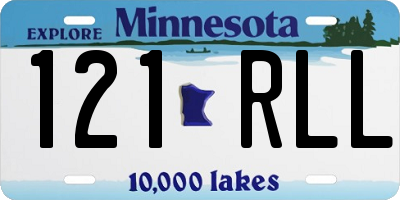 MN license plate 121RLL