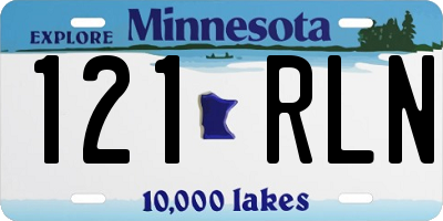 MN license plate 121RLN