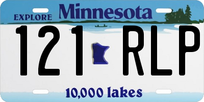 MN license plate 121RLP