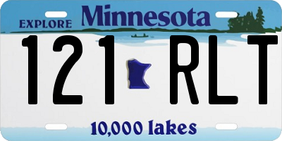 MN license plate 121RLT