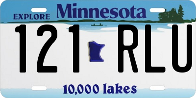 MN license plate 121RLU