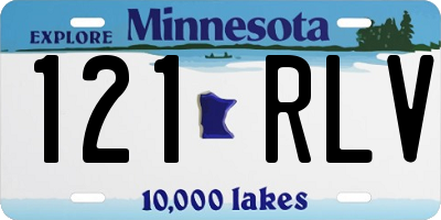MN license plate 121RLV