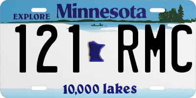 MN license plate 121RMC