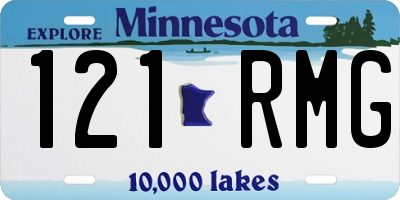 MN license plate 121RMG