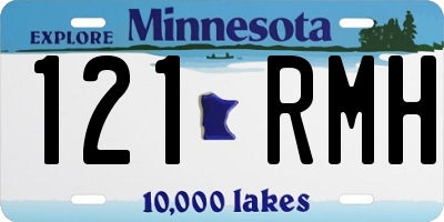 MN license plate 121RMH