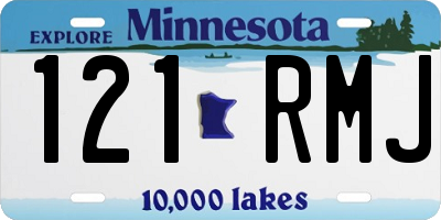 MN license plate 121RMJ
