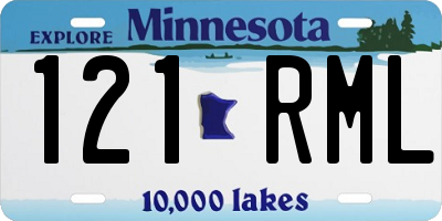 MN license plate 121RML