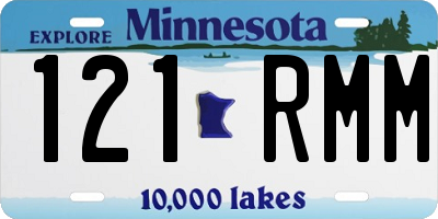 MN license plate 121RMM