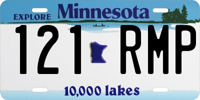 MN license plate 121RMP