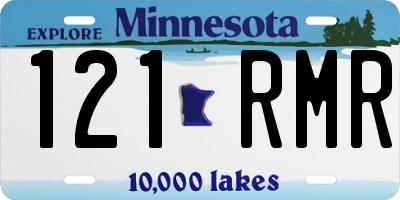 MN license plate 121RMR