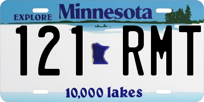 MN license plate 121RMT