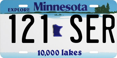 MN license plate 121SER