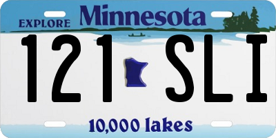 MN license plate 121SLI